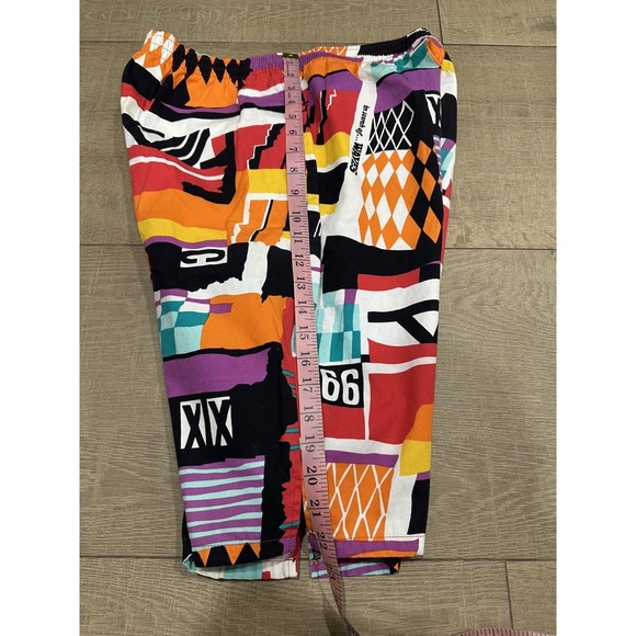 Hobie Shorts Mens Size Large Colorful Prints 80s Cargo Vtg - Picture 8 of 14